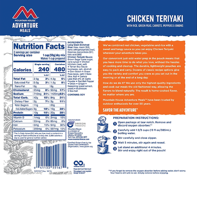 Mountain House Adventure Meals - Chicken Teriyaki