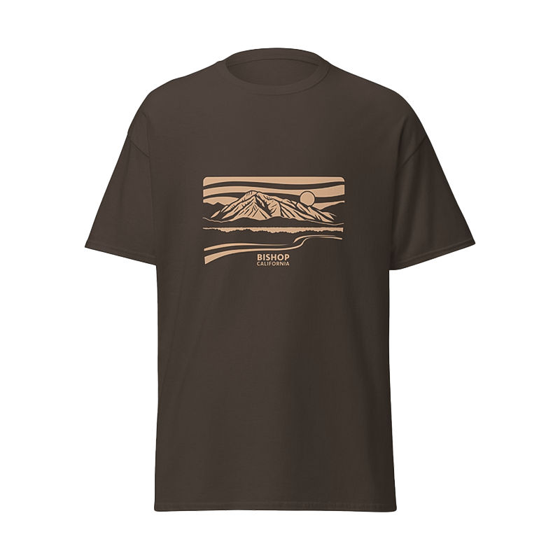 Mt. Tom Sunset T-Shirt in color Brown.