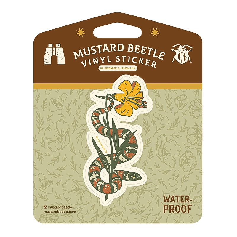 CA Kingsnake & Lemon Lily Sticker