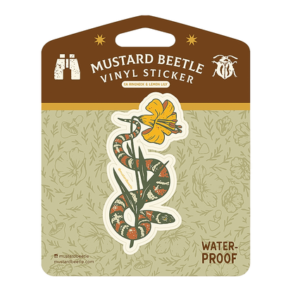 CA Kingsnake & Lemon Lily Sticker