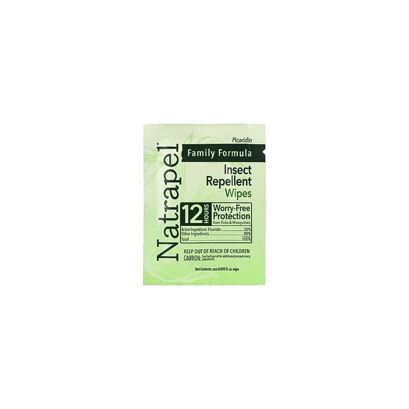 Natrapel Picaridin Tick & Insect Repellent Wipes (12-Pack)