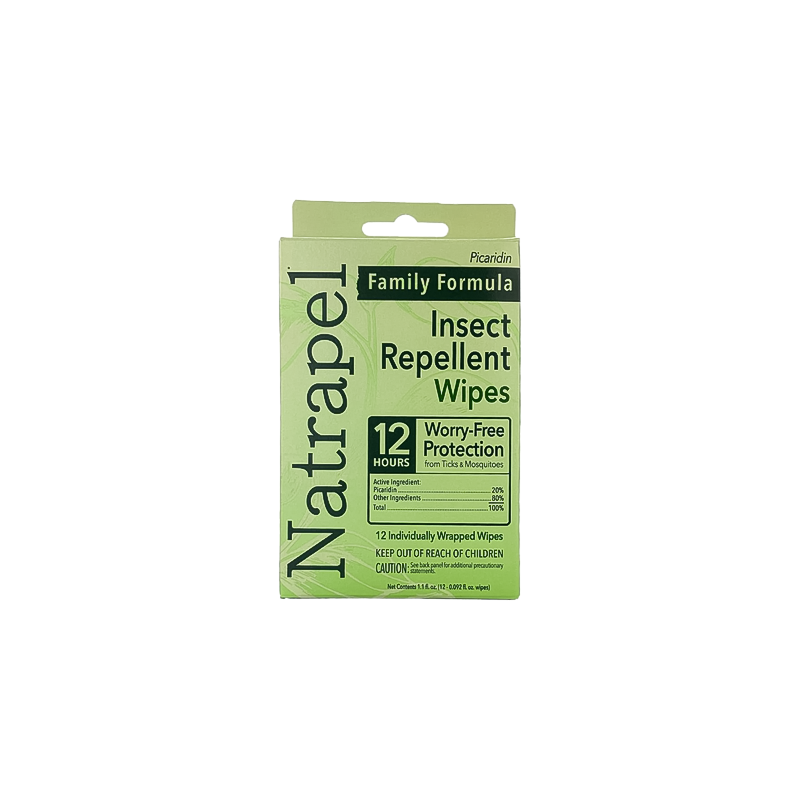 Natrapel Picaridin Tick & Insect Repellent Wipes (12-Pack)