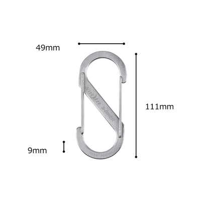 Nite Ize S-Biner Stainless Steel Dual Carabiner #5 - Stainless
