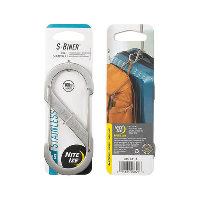 Nite Ize S-Biner Stainless Steel Dual Carabiner #5 - Stainless