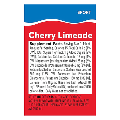 Nuun Sport Hydration + Caffeine - Cherry Limeade