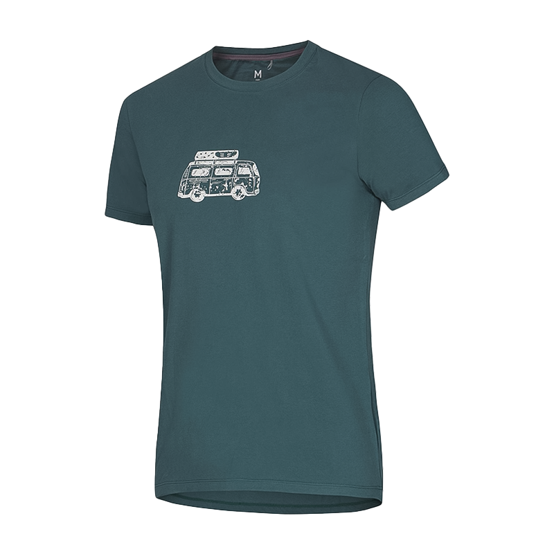 Ocun Men's Classic T Climbing T-Shirt - Petrol Mediterranea Van