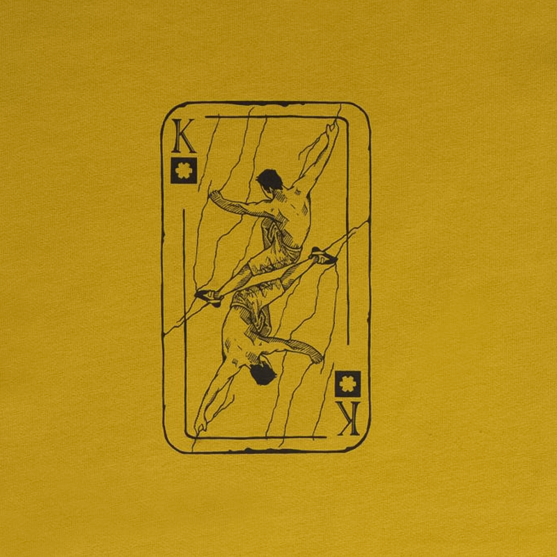 Ocun Men's Classic T Climbing T-Shirt - Yellow Antique Moss King