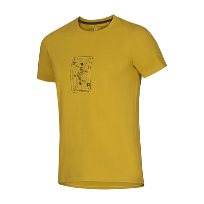 Ocun Men's Classic T Climbing T-Shirt - Yellow Antique Moss King