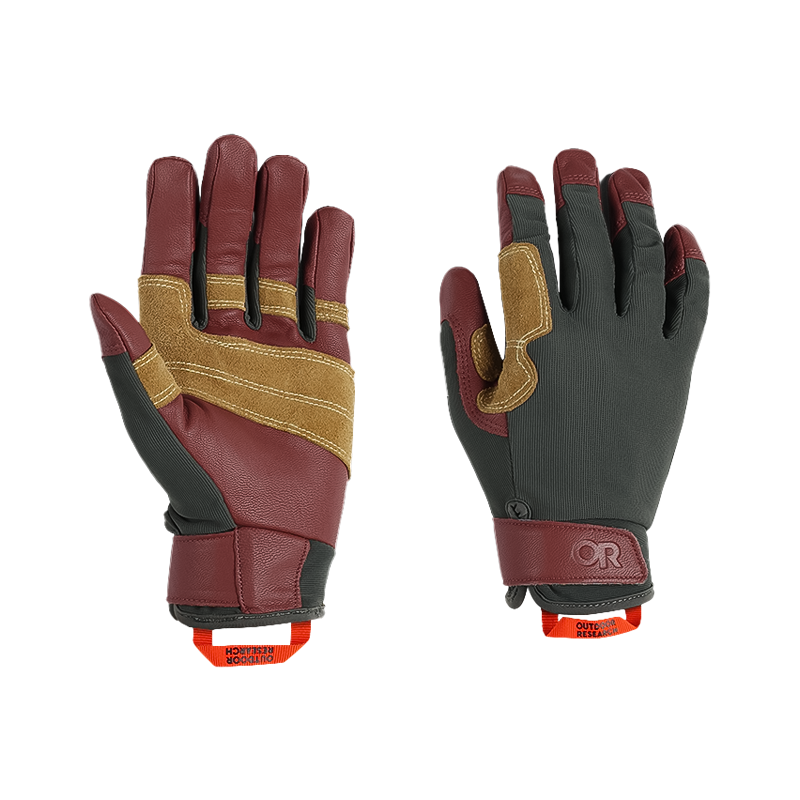 Outdoor Research Direct Route II Gloves - Charcoal/Brick