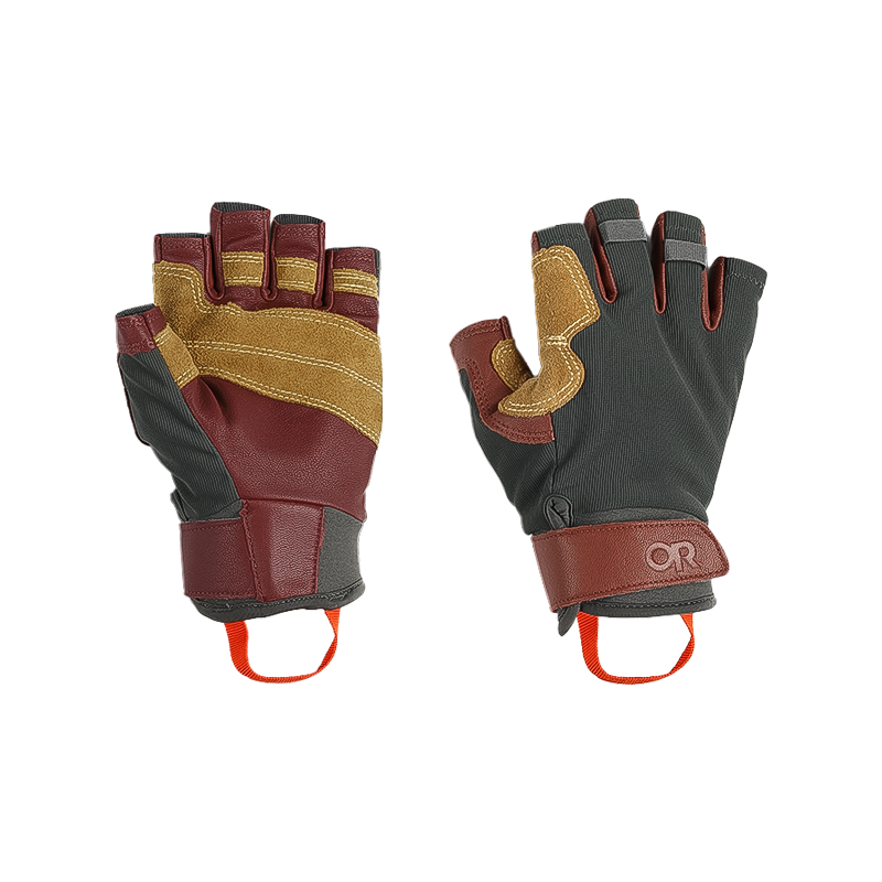 Outdoor Research Fossil Rock II Gloves - Charcoal/Brick