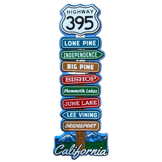 Magnet with California cities of the Eastern SIerra