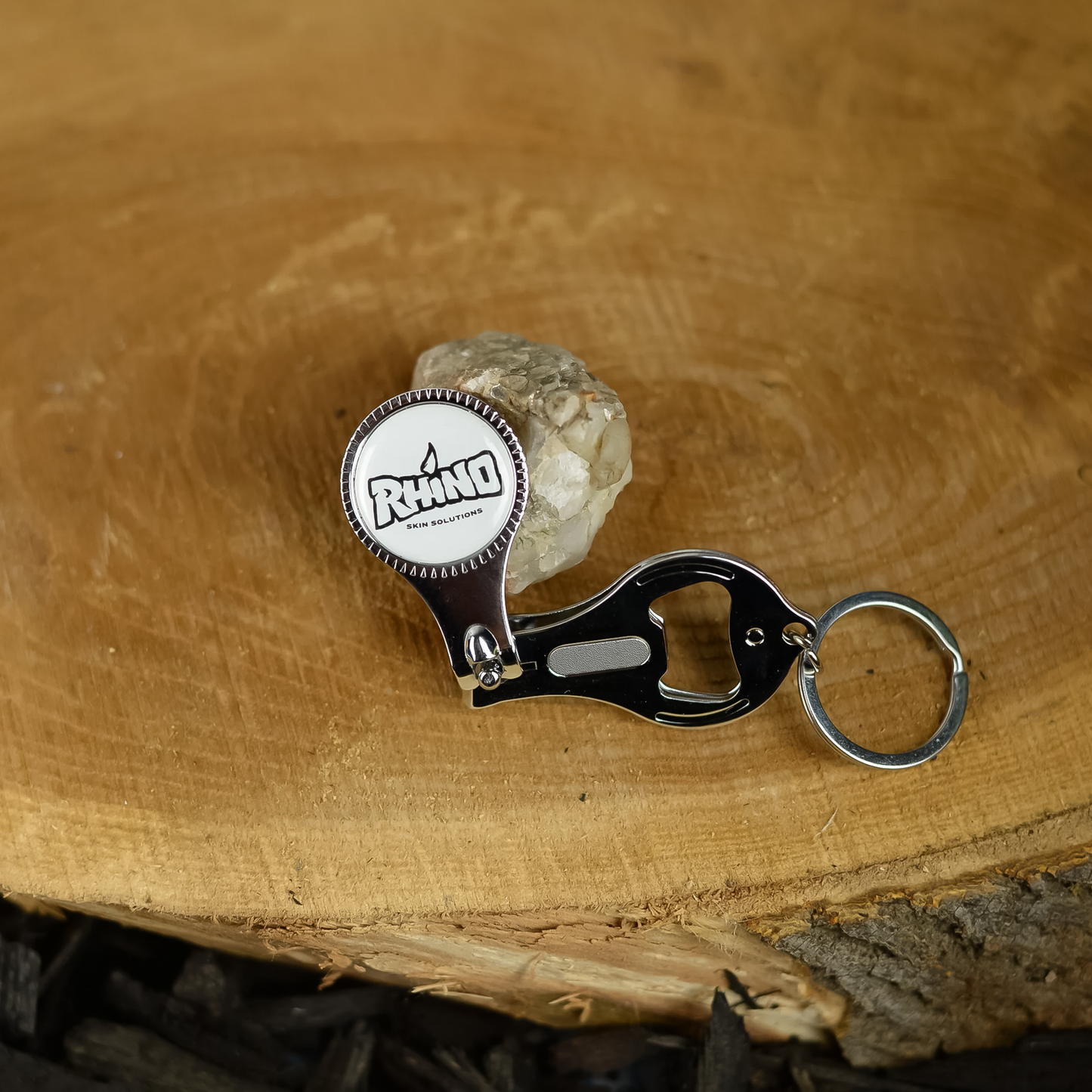 Rhino Skin Bottle Opener & Nail Clipper