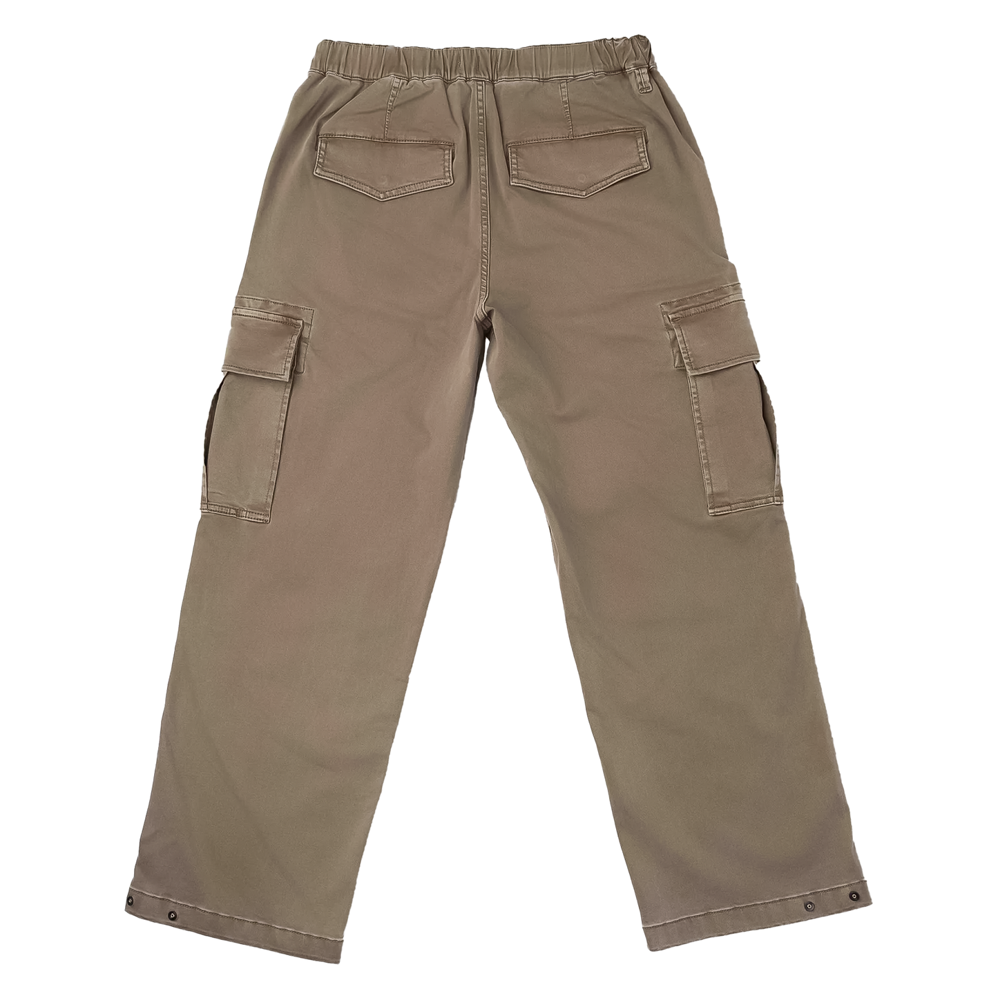 Lightweight khaki cargo pants for men, designed with a relaxed fit, adjustable cuffs, and practical storage for active wear.