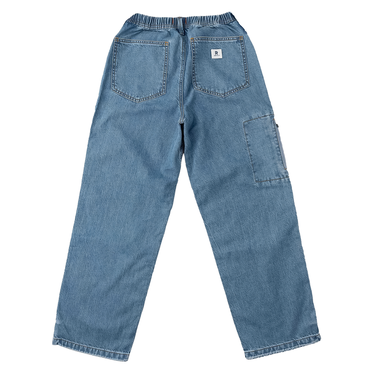 Women's denim pants with pockets, offering a relaxed fit and versatile style for everyday activities and adventures.