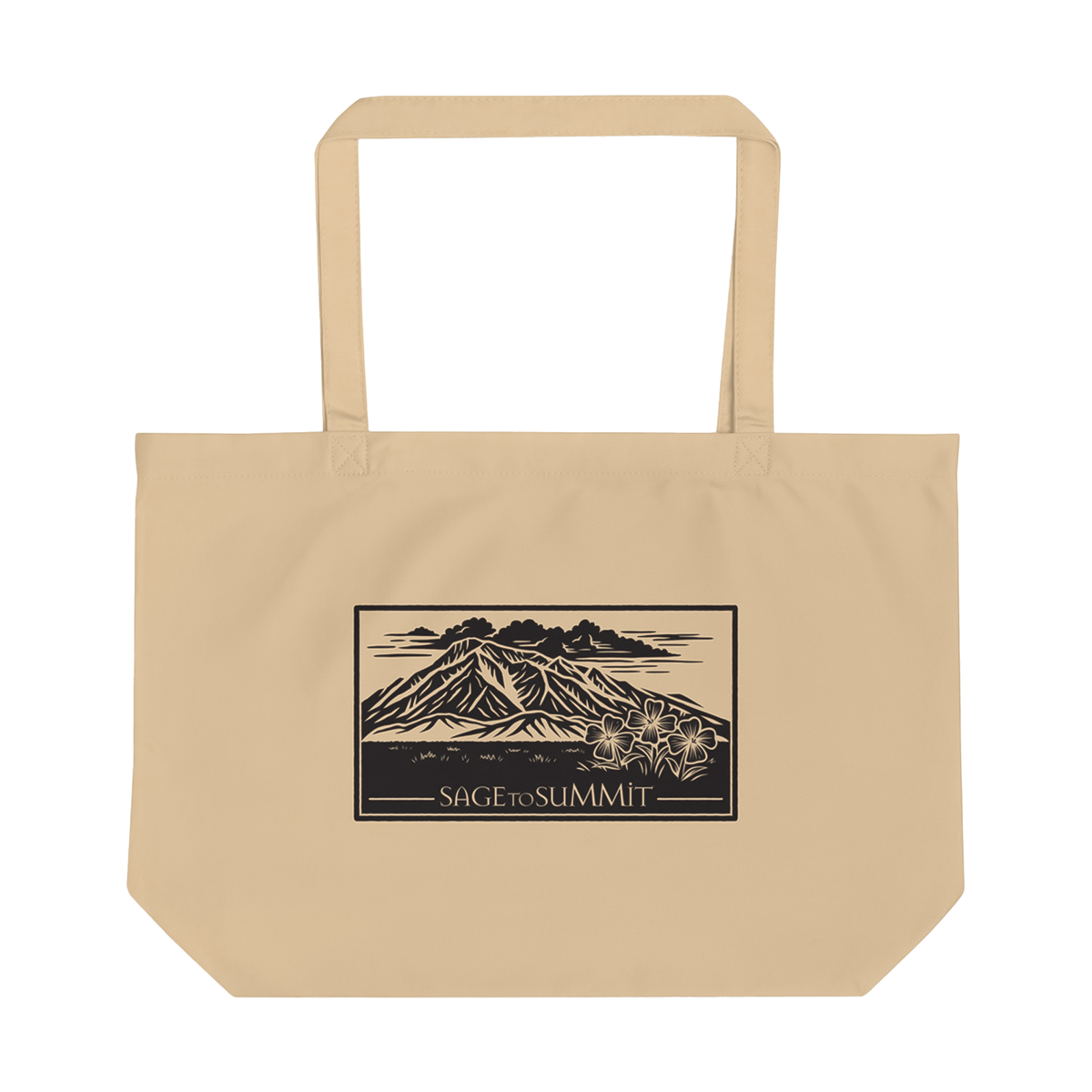 Sage to Summit Mt. Tom Large Eco Tote Bag