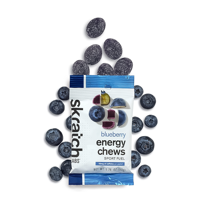 Scratch Labs Energy Chews Sport Fuel with Caffeine - Blueberry