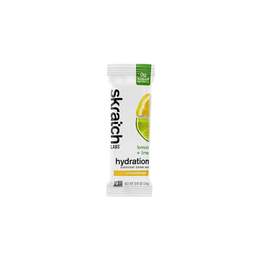 Skratch Labs lemon-lime hydration bar, sugar-free electrolytes for athletes.