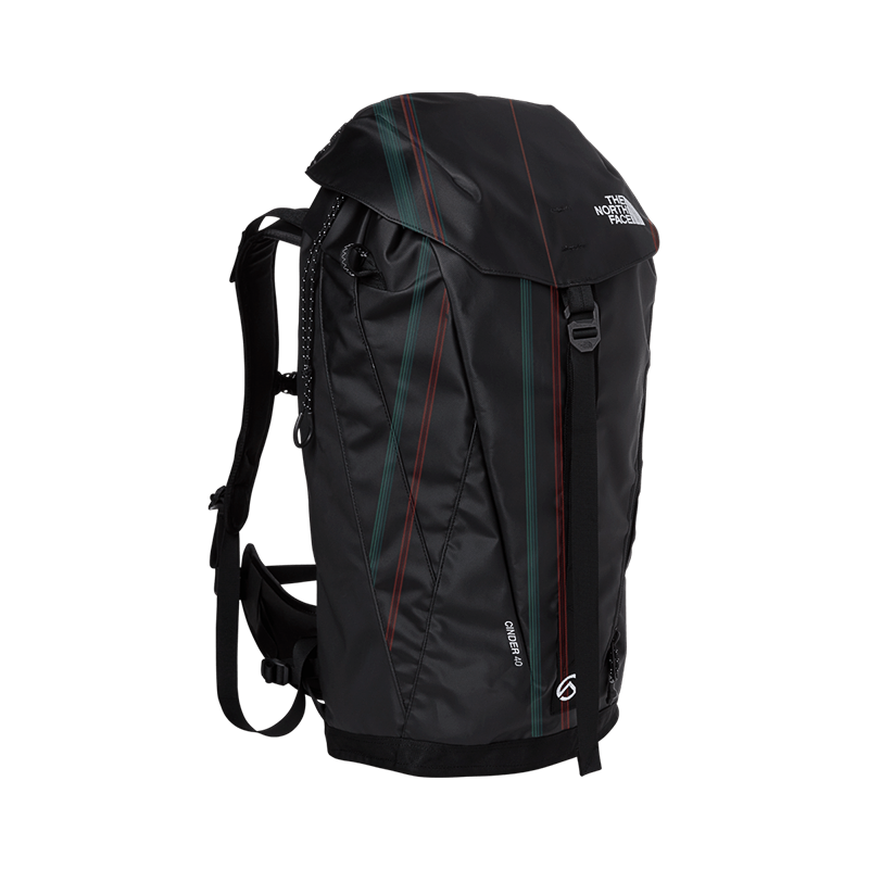 The North Face Cinder 40 Backpack - TNF Black Swirl/TNF Black