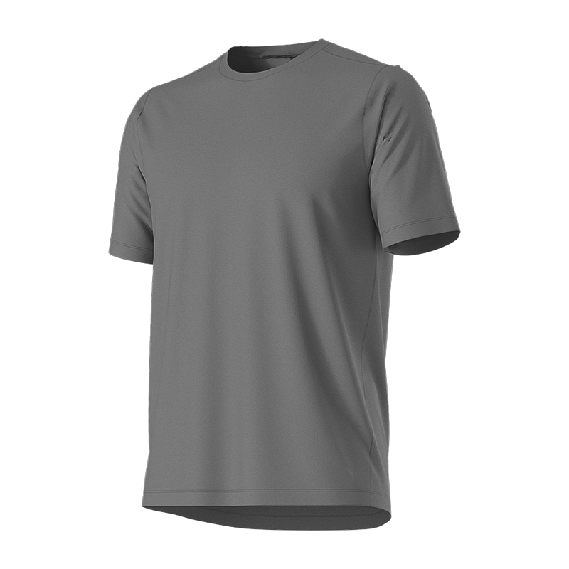 Lightweight grey t-shirt for men, designed with moisture management and anti-odor features.
