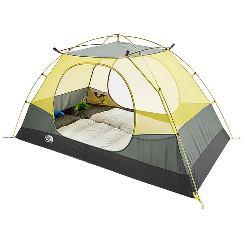 Lightweight North Face Stormbreak 2 tent for rent, perfect for backpacking or car camping, fits 2 people comfortably.