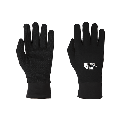Black North Face Summit Series DotKnit Liner Gloves offer breathable warmth and flexibility for skiing, hiking, or daily use.
