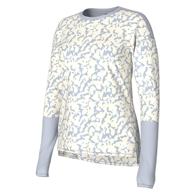 The North Face Women's Dawndream Long Sleeve - Dusty Periwinkle Graphic Dye Print