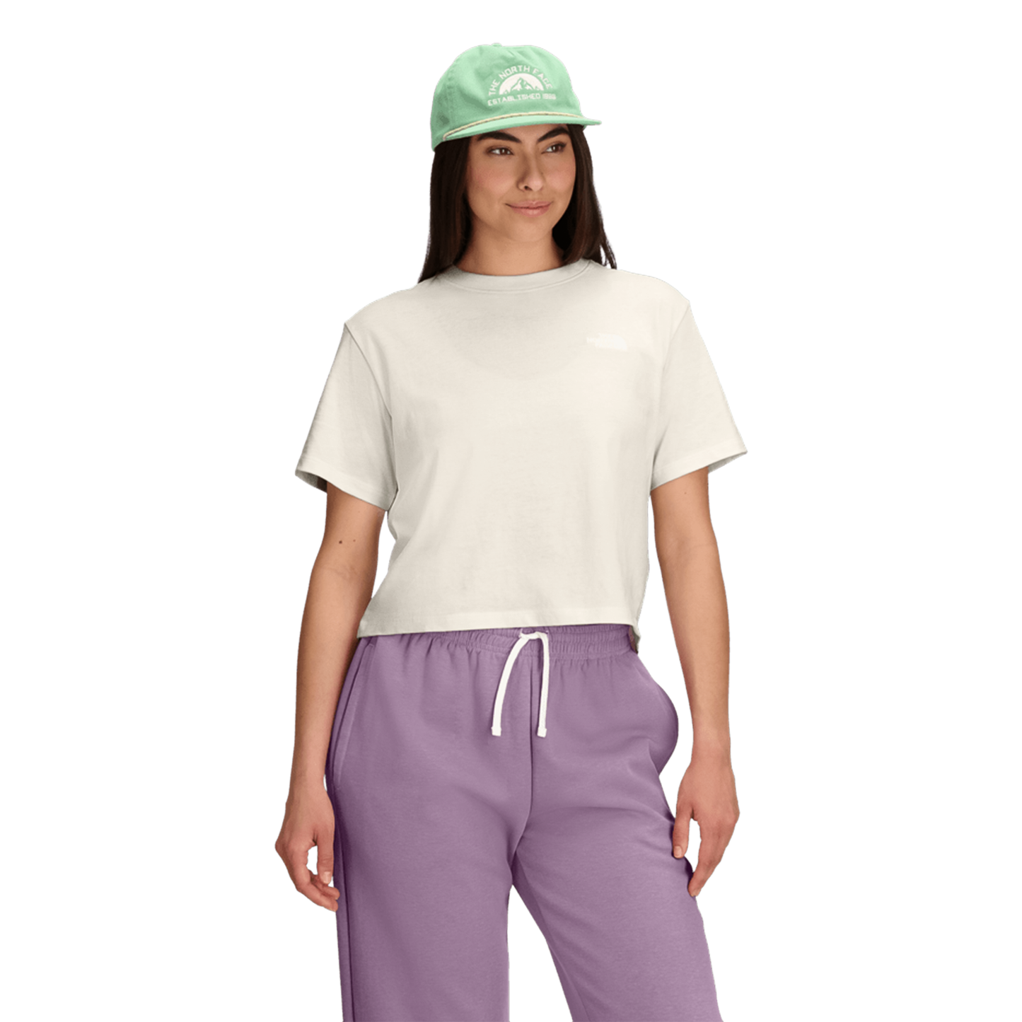 The North Face Women's Evolution Simple Dome Crop Relaxed Short-Sleeve Tee