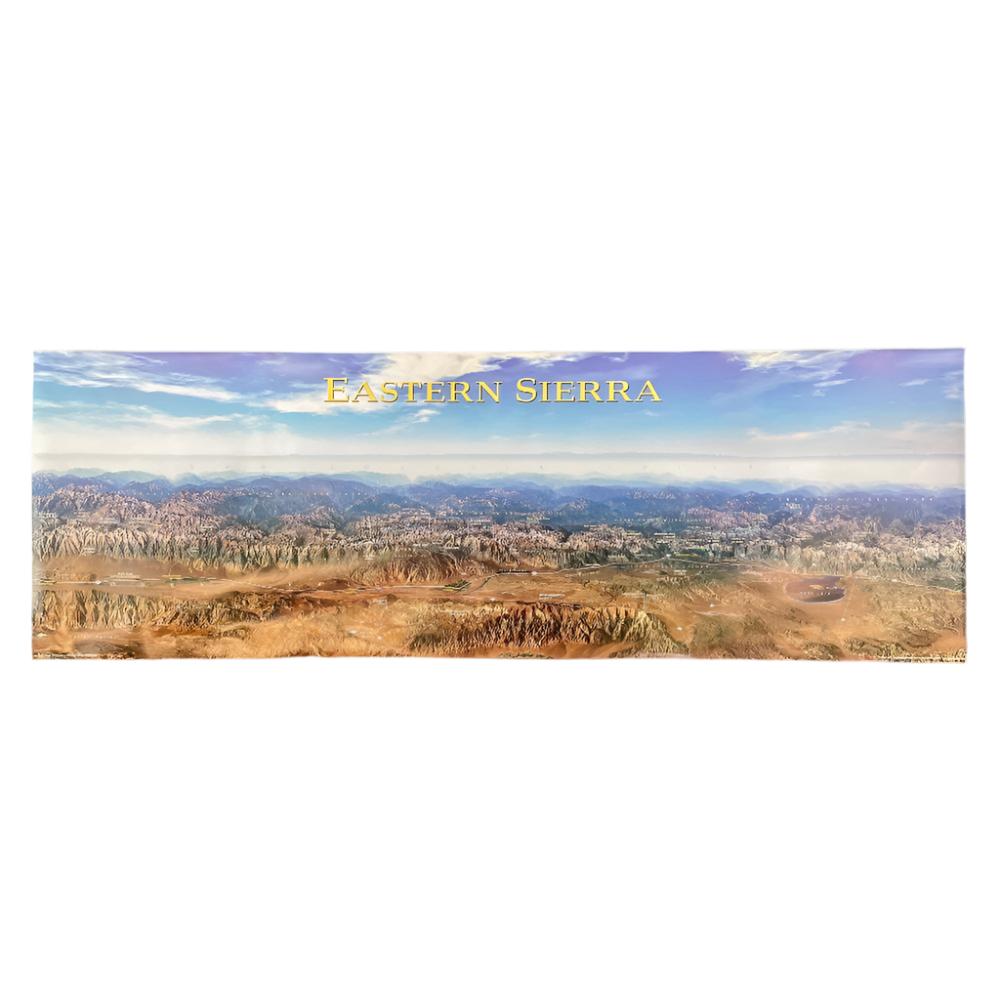 a panoramic poster of the eastern sierra mountain range