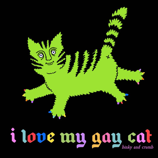 Binky and Crumb I Love My Gay Cat Sticker