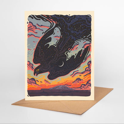 Nightfall Blank Greeting Card