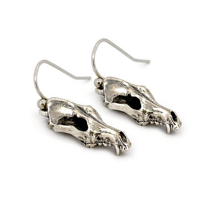 Coyote Skull Earrings