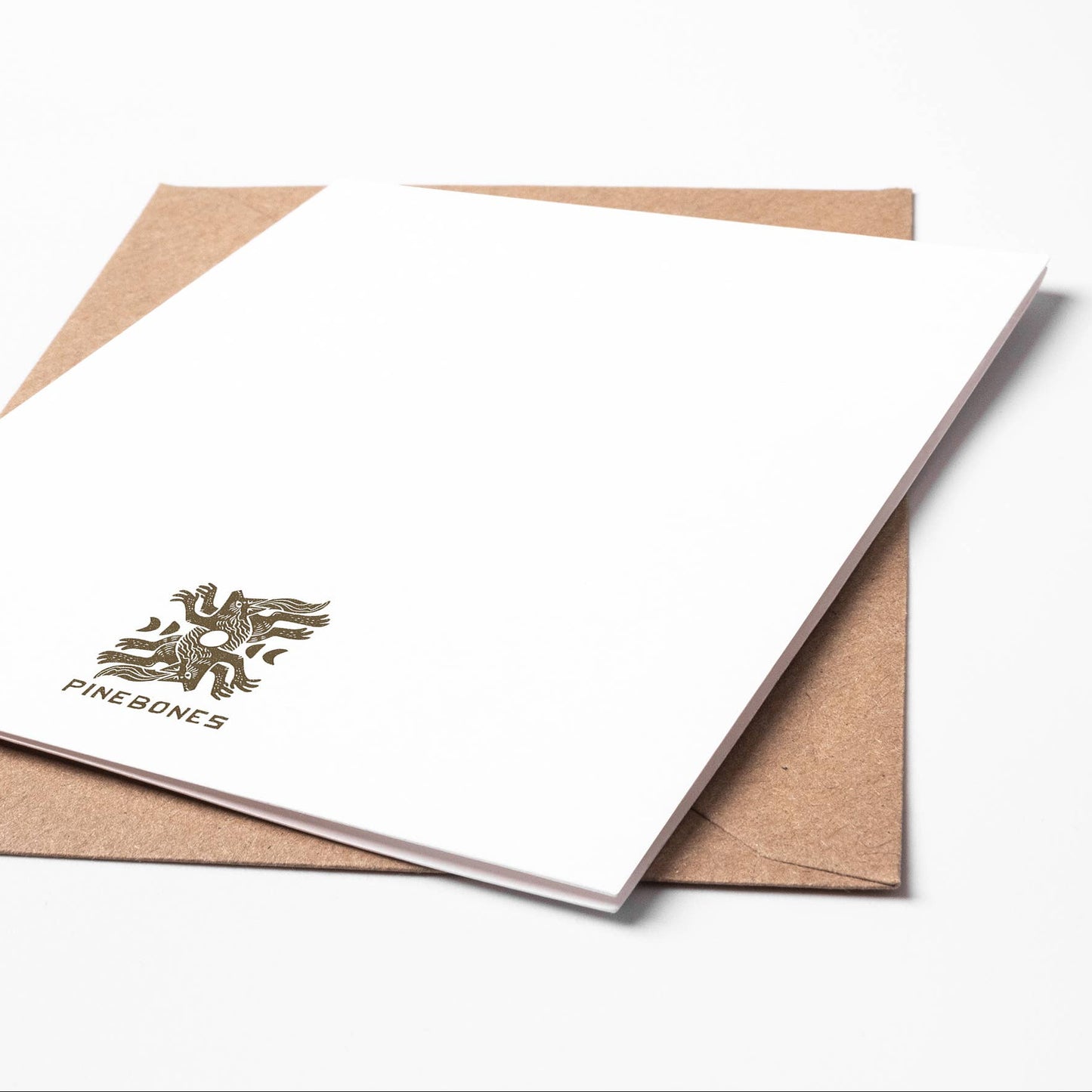 Coyote Desert Blank Greeting Card
