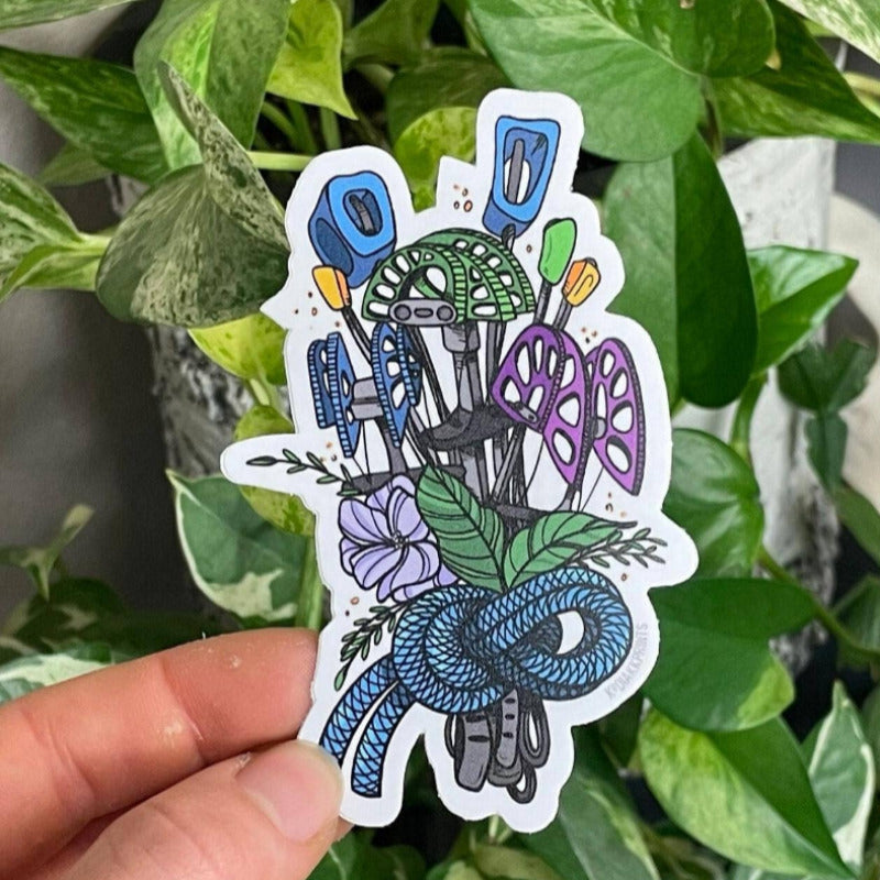 Trad Boquet Vinyl Decal Sticker, Rock Climbing