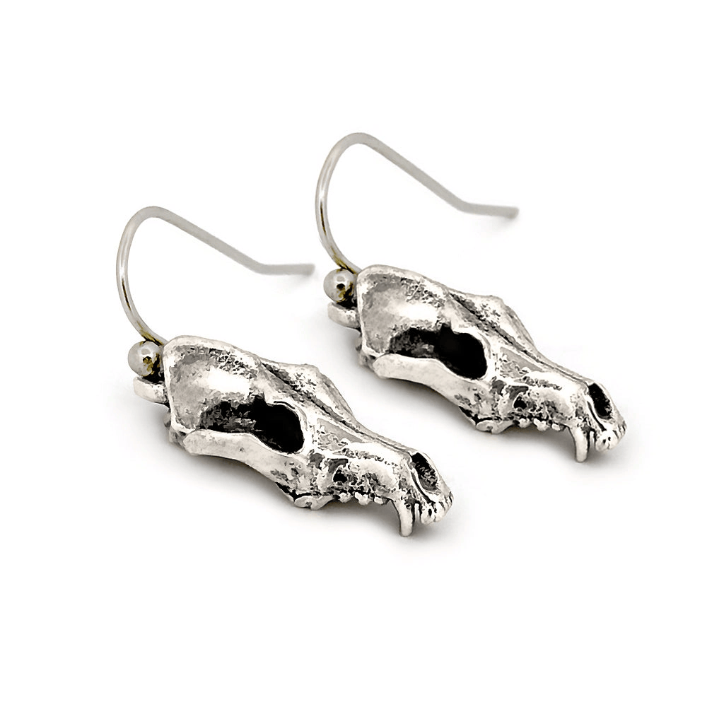 Coyote Skull Earrings