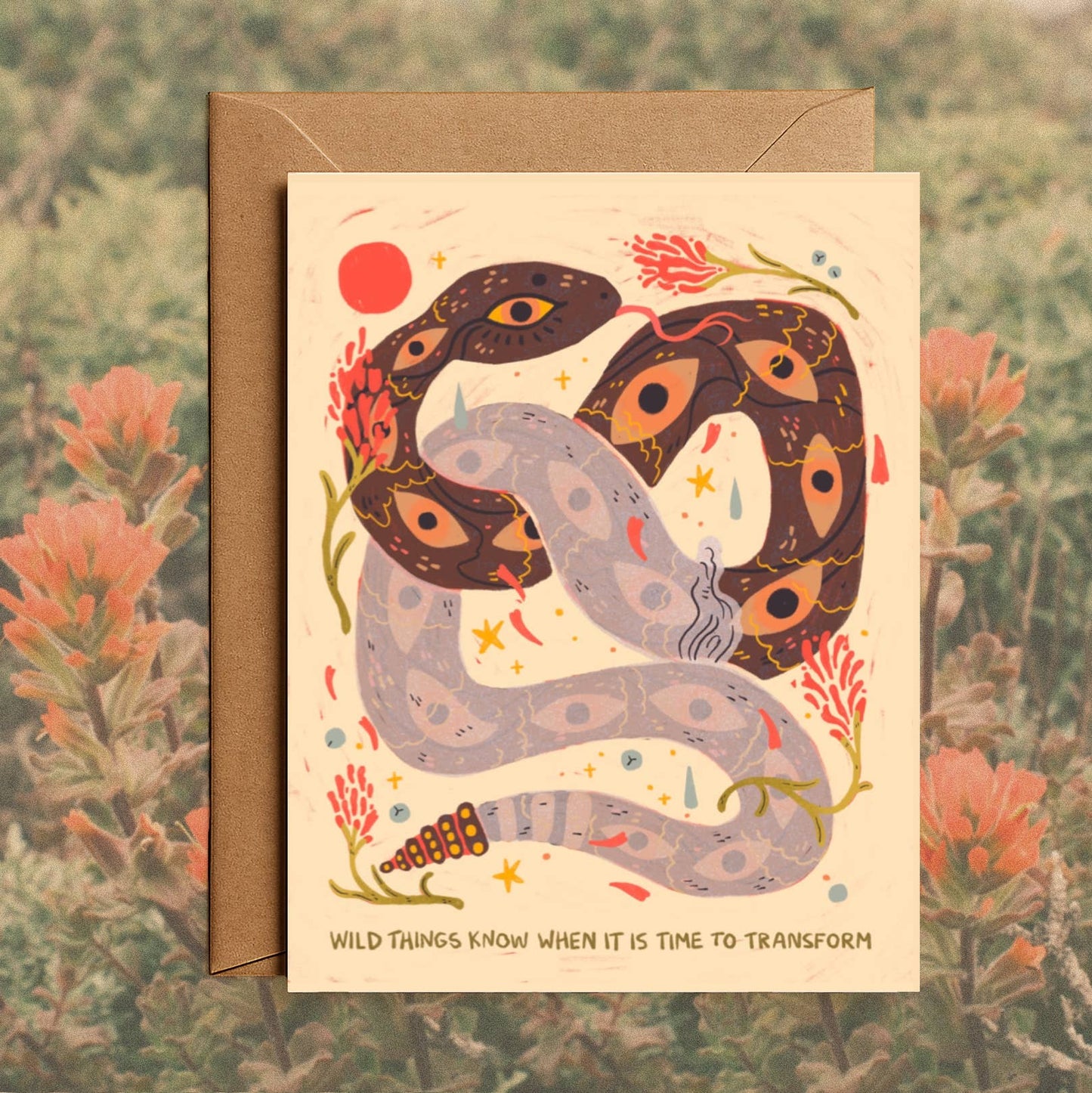 Transformation Blank Greeting Card