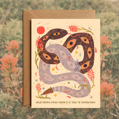 Transformation Blank Greeting Card
