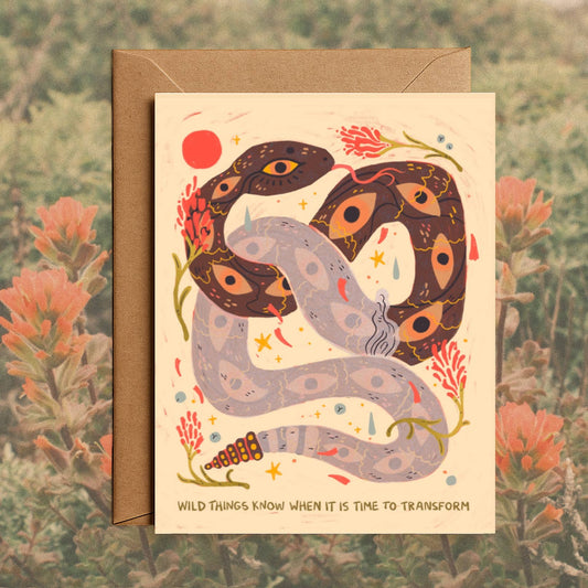 Transformation Blank Greeting Card