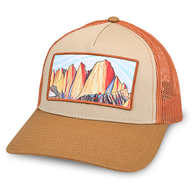 Mt. Whitney Trucker Hat Maroon / Gray