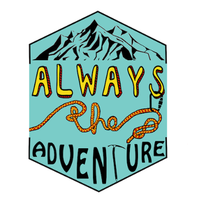 Always the Adventure Design Sticker 