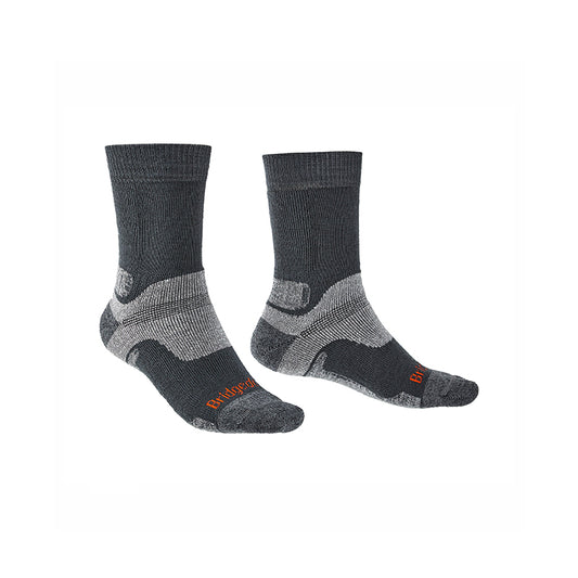 Bridgedale Men's Midweight Merino Performance Boot Socks - Gunmetal