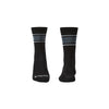 Bridgedale Men's Ultralight Merino Performance Boot Socks - Black/Light Grey