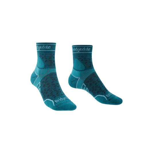 Bridgedale Women's Lightweight T2 Merino Sport 3/4 Crew Socks - Teal