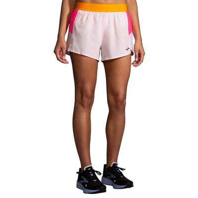 Brooks Women's 3" Chaser Shorts - Quartz/Hyper Pink/Brooks