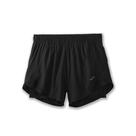 Brooks Women's Chaser 5" 2-in-1 Shorts - Black