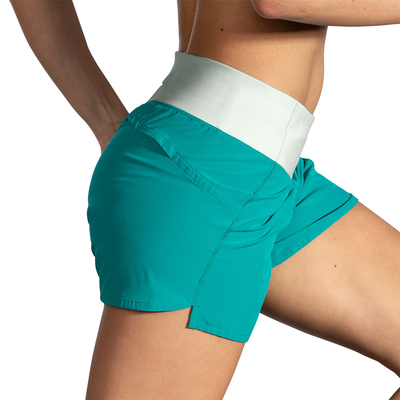 Brooks Women's Chaser 5" Shorts - Nile Green/Cool Mint