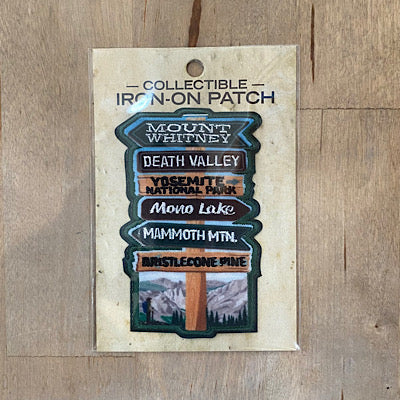 Eastern Sierra Collectible Iron On Patch - Featuring Mt. Whitney, Death Valley, Yosemite, Mammoth, and the Bristlecone Pines