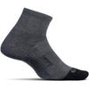 Feetures Elite Merino Quarter Socks in Grey