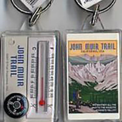 John Muir Trail Key Chain with Thermometer