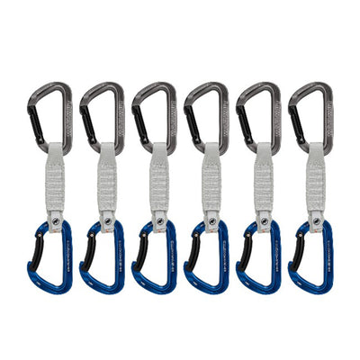 Mammut Workhorse Keylock 12 cm Quickdraw (Pack of 6) - Grey/Blue