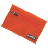 Montbell trail wallet in Cyan Blue in Orange Red